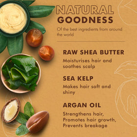 SheaMoisture detangler on bathroom shelf showing daily routine convenience