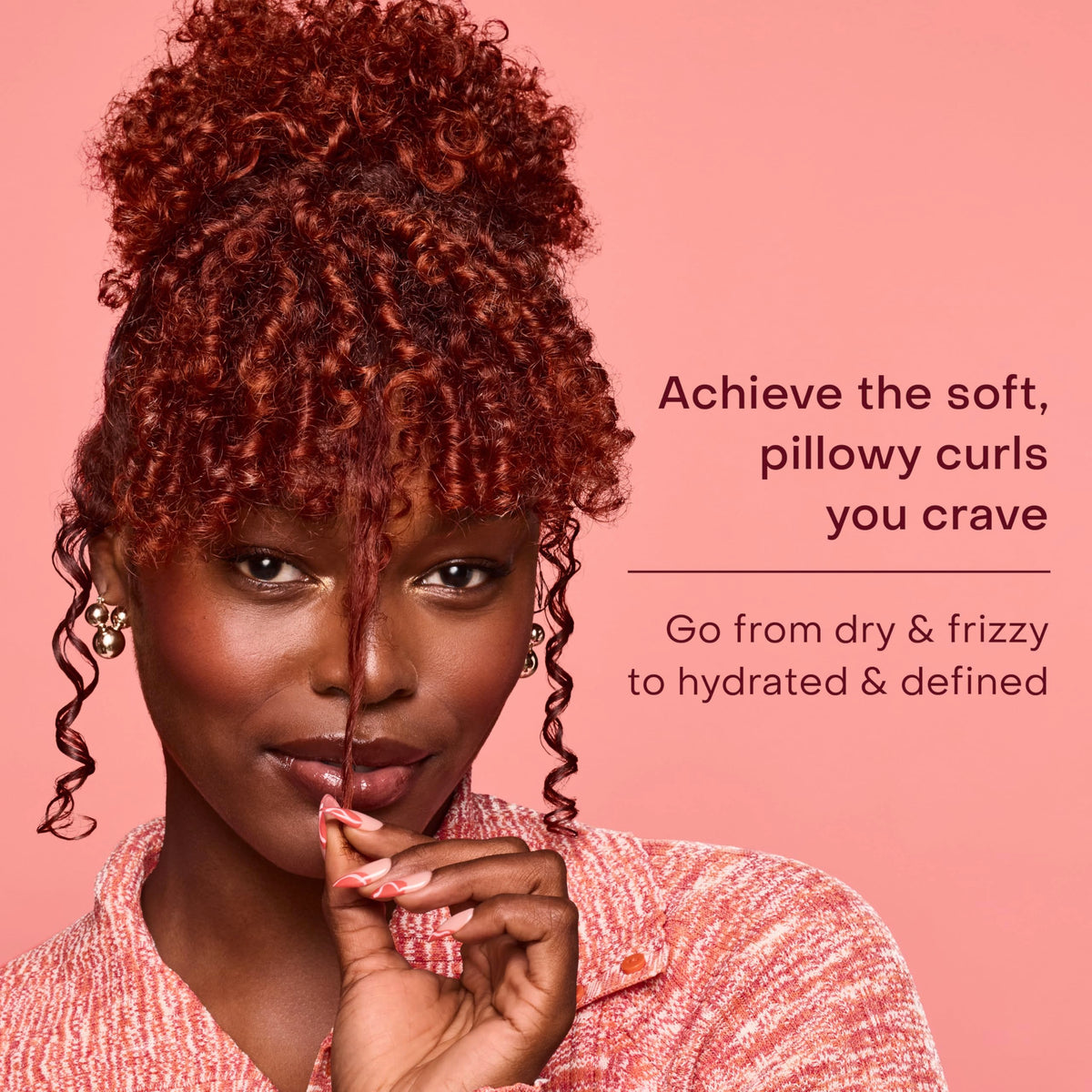SheaMoisture diffusing hair to set style and add lasting hold