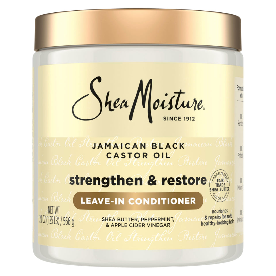 SheaMoisture bottle front label showing product name and size boosting confidence