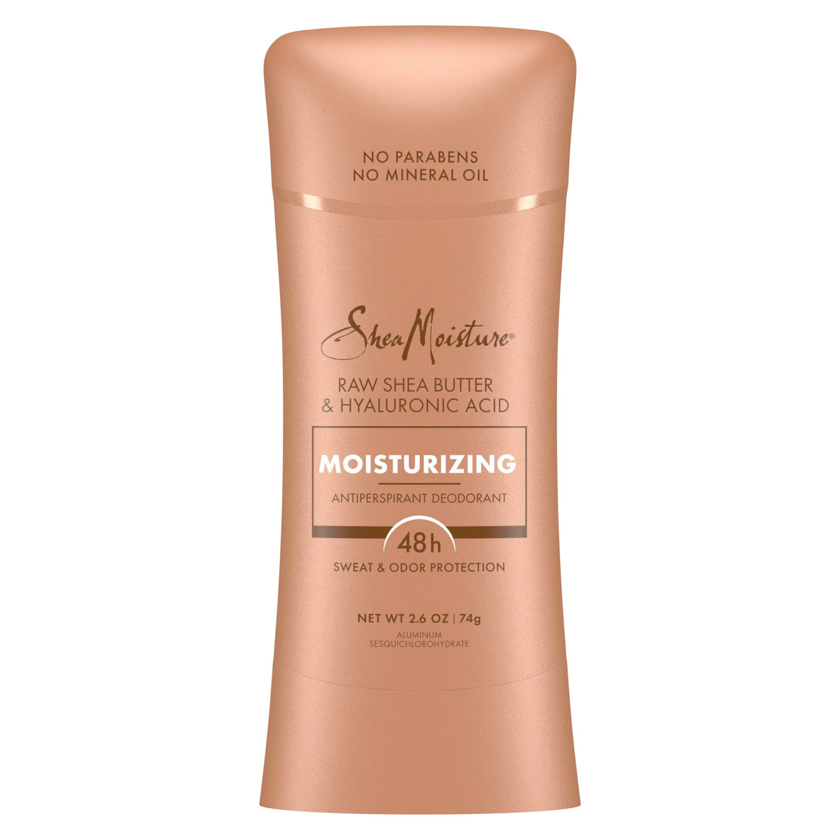 SheaMoisture front packaging showing stick and branding with protective benefits