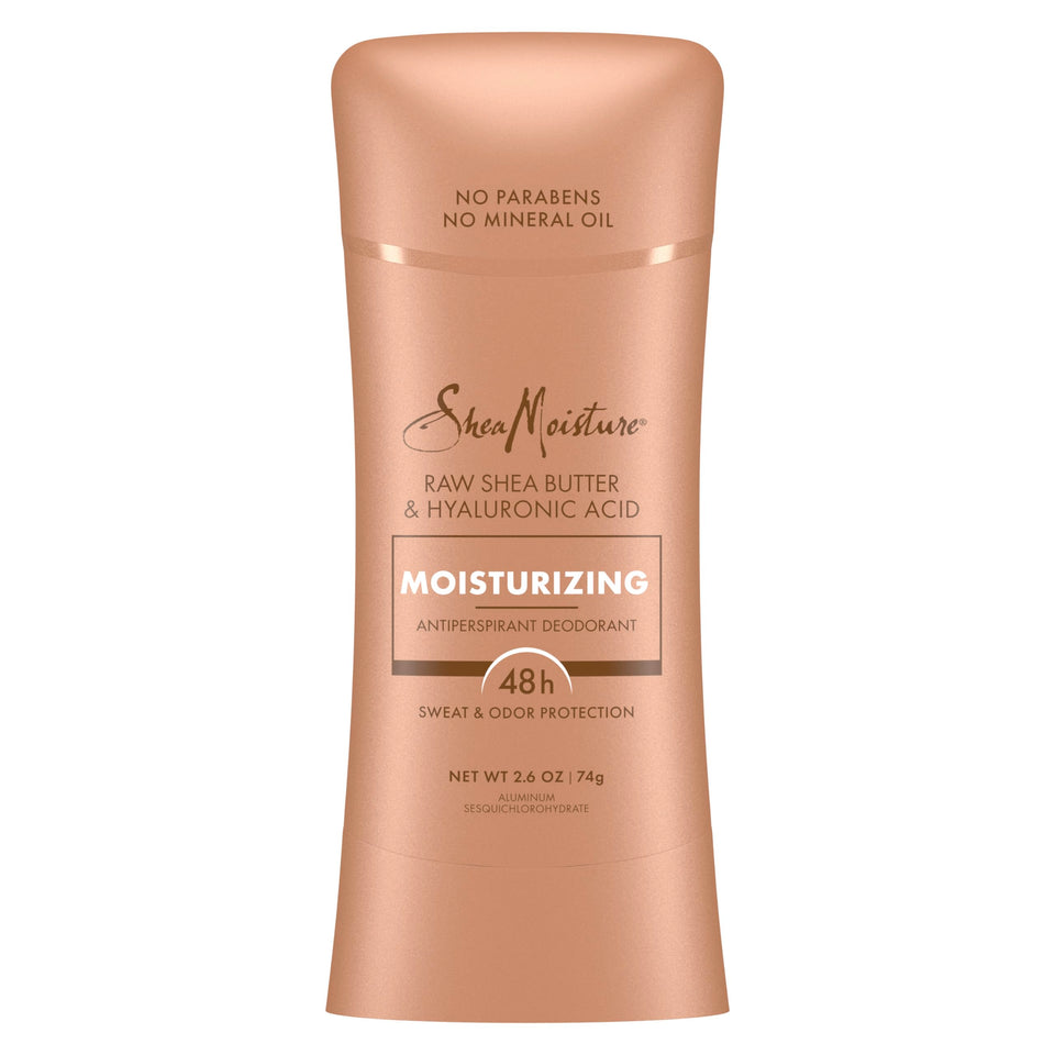 SheaMoisture front packaging showing stick and branding with protective benefits