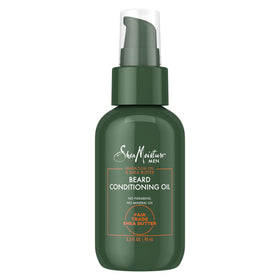 SheaMoisture front packaging showing beard oil bottle and branding benefits
