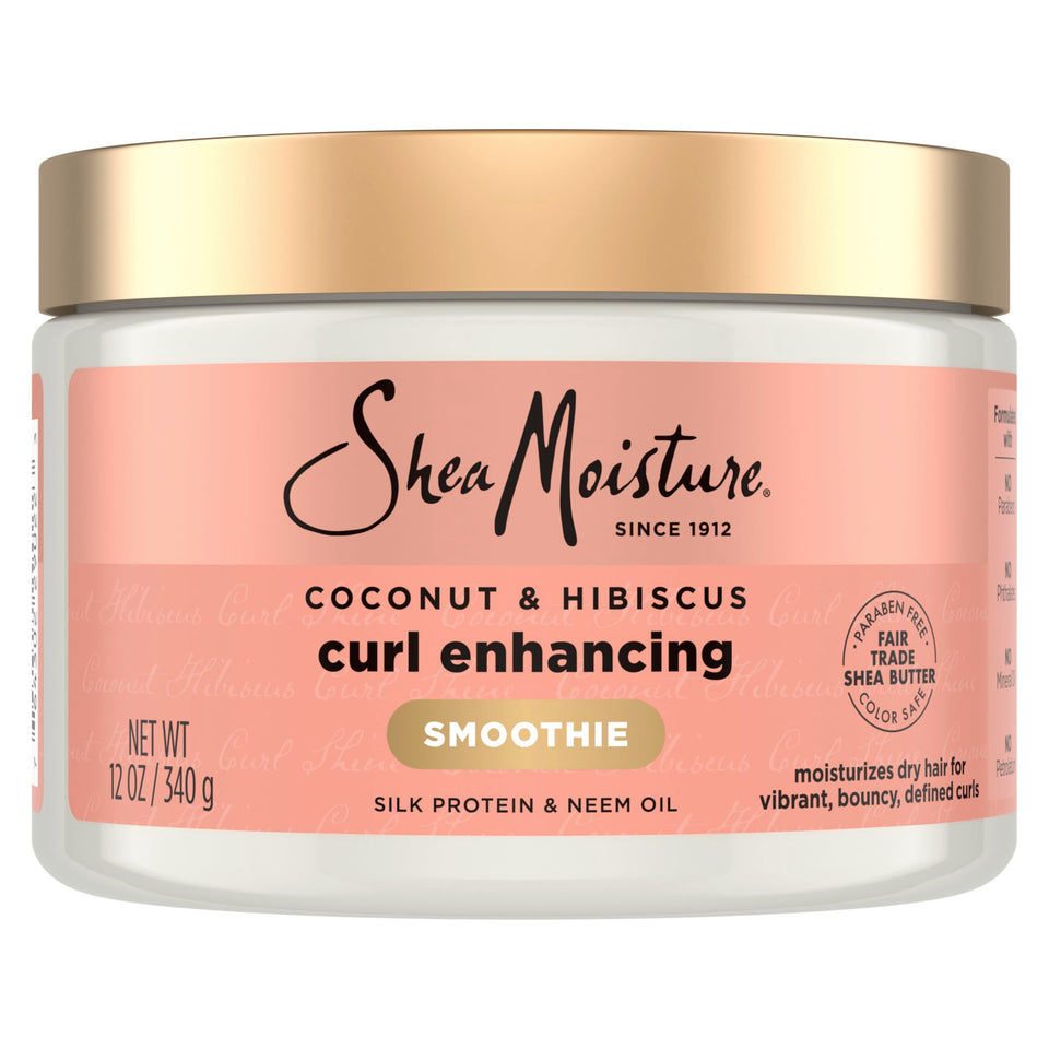 Shea Moisture front packaging showing product for defined curls