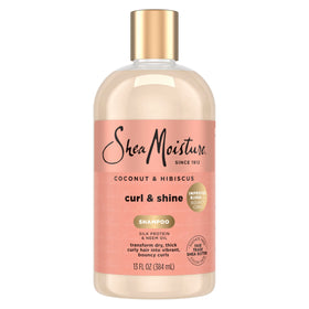 SheaMoisture front packaging showing coconut hibiscus and curl benefits