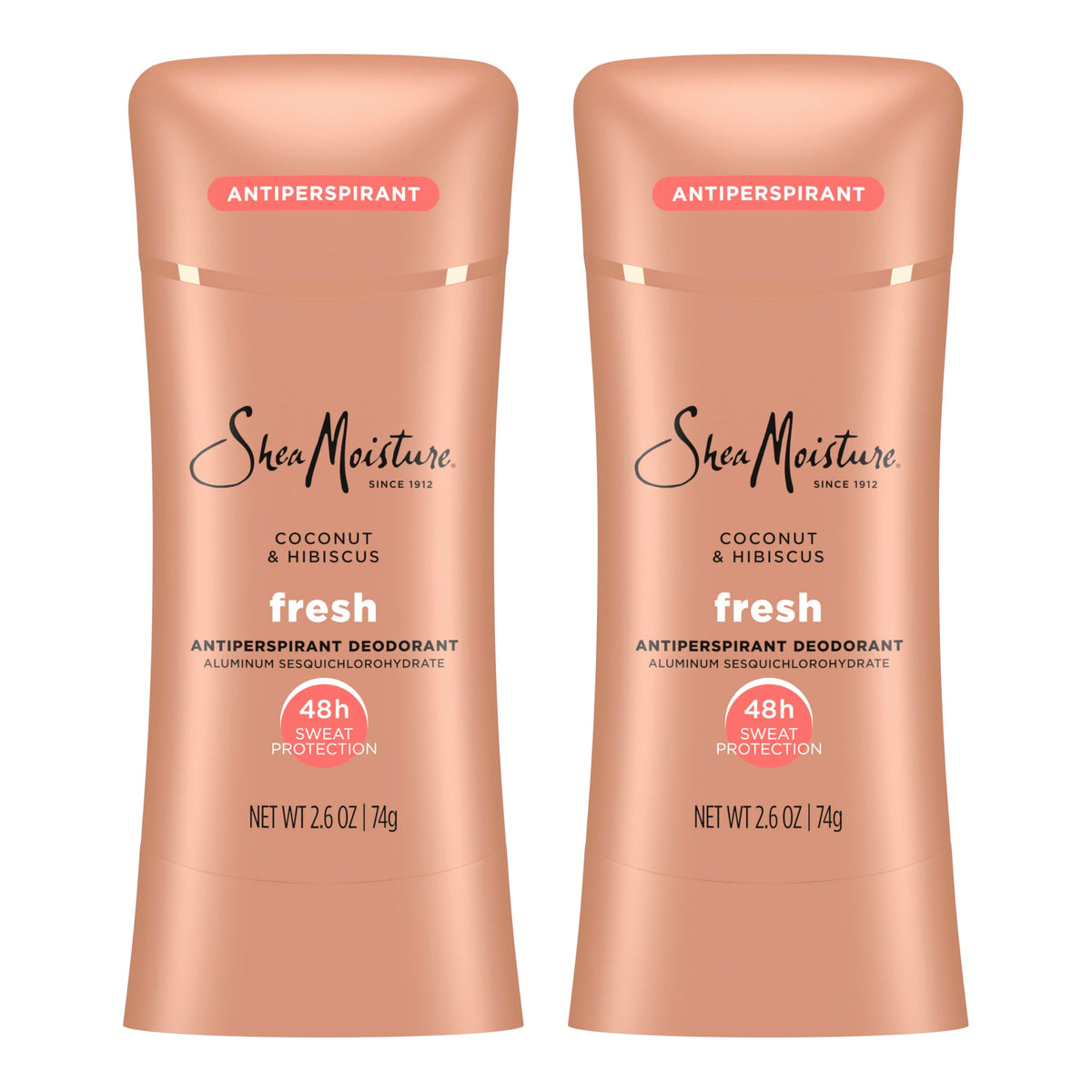 SheaMoisture front packaging showing coconut hibiscus scent and benefits