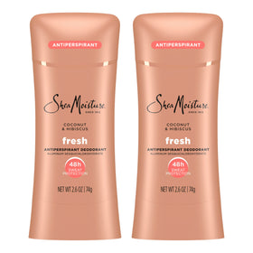 SheaMoisture front packaging showing coconut hibiscus scent and benefits