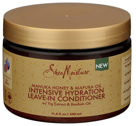 SheaMoisture front packaging showing bottle and benefits for hydration