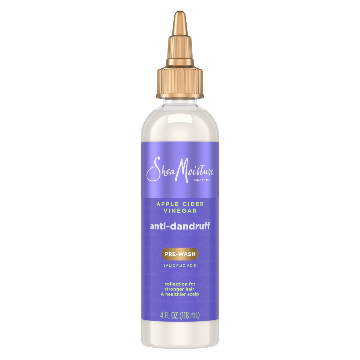 SheaMoisture front packaging showing product benefit for clearer scalp