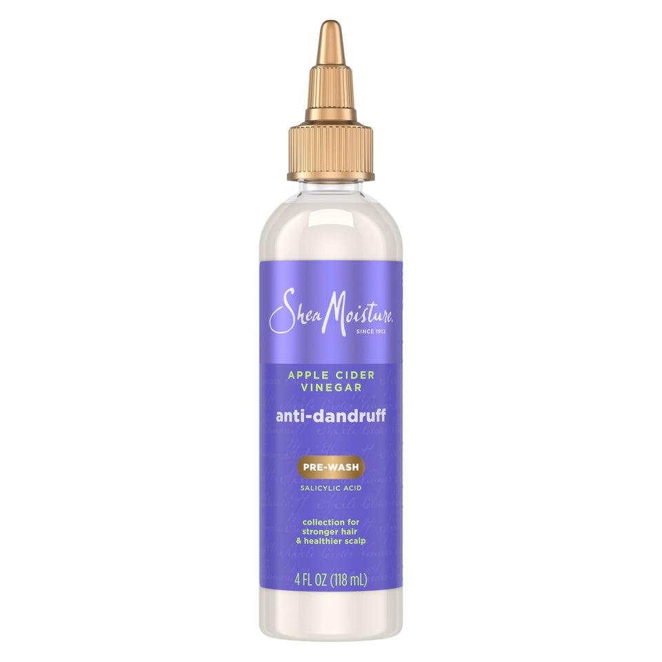SheaMoisture front packaging showing product benefit for clearer scalp