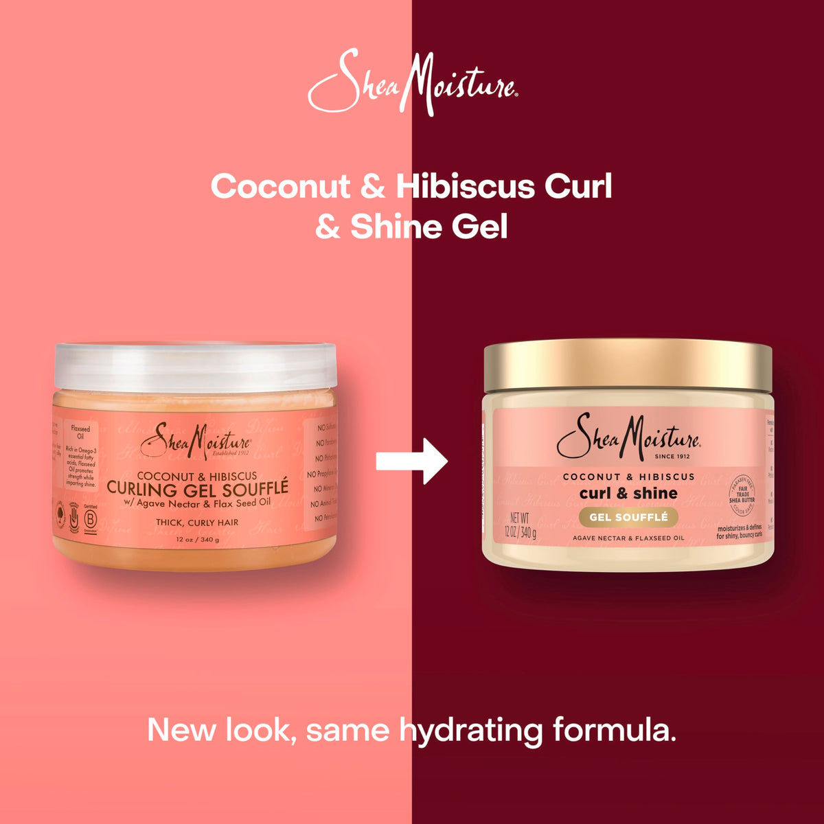 SheaMoisture gel amount on hand demonstrating recommended application for control
