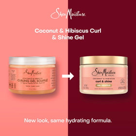 SheaMoisture gel amount on hand demonstrating recommended application for control