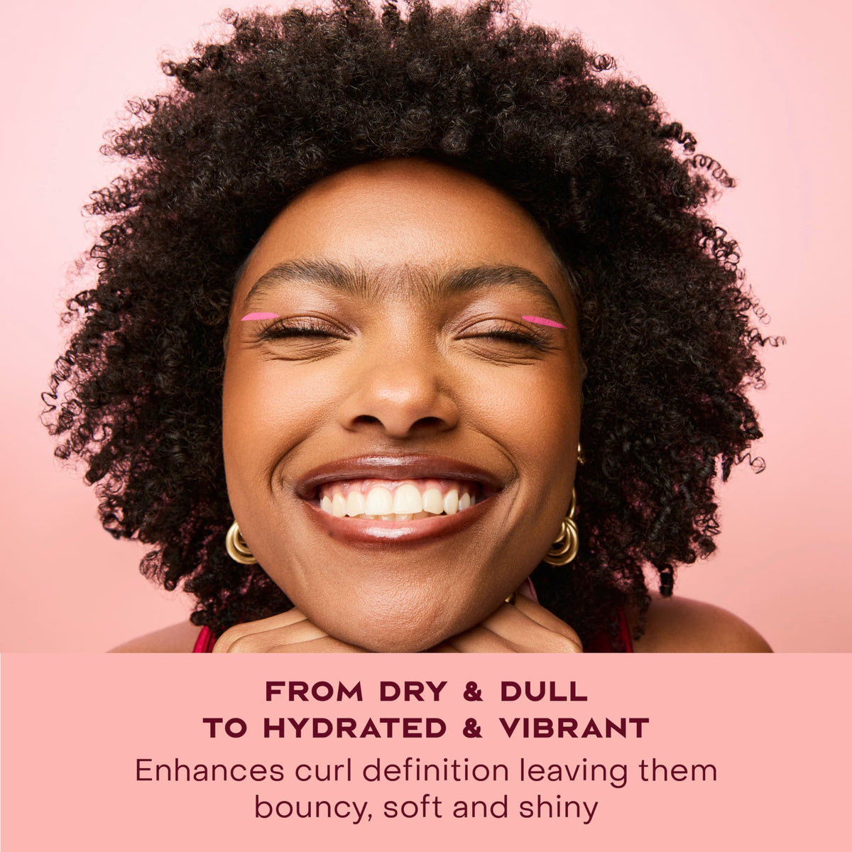 Shea Moisture results on twist-out showing defined frizz-free curls