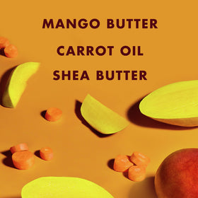 SheaMoisture mango and carrot botanicals highlighting natural nourishment