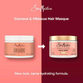 SheaMoisture ingredients coconut and hibiscus highlighting natural nourishment