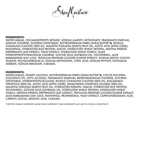 Shea Moisture shea butter and castor oil ingredients promoting nourishment