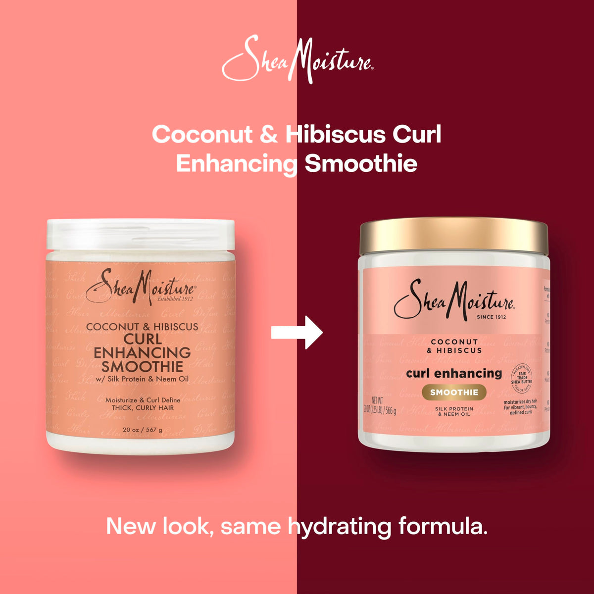SheaMoisture coconut and hibiscus ingredients for hydration