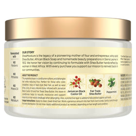 Shea Moisture creamy leave-in texture on palm for easy application