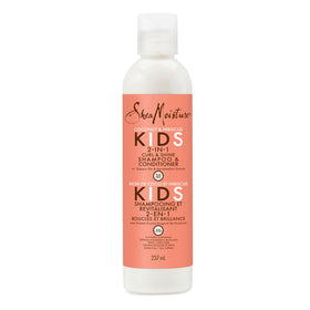 SheaMoisture 2-in-1 front packaging showing bottle and label for easy identification and kid-friendly design