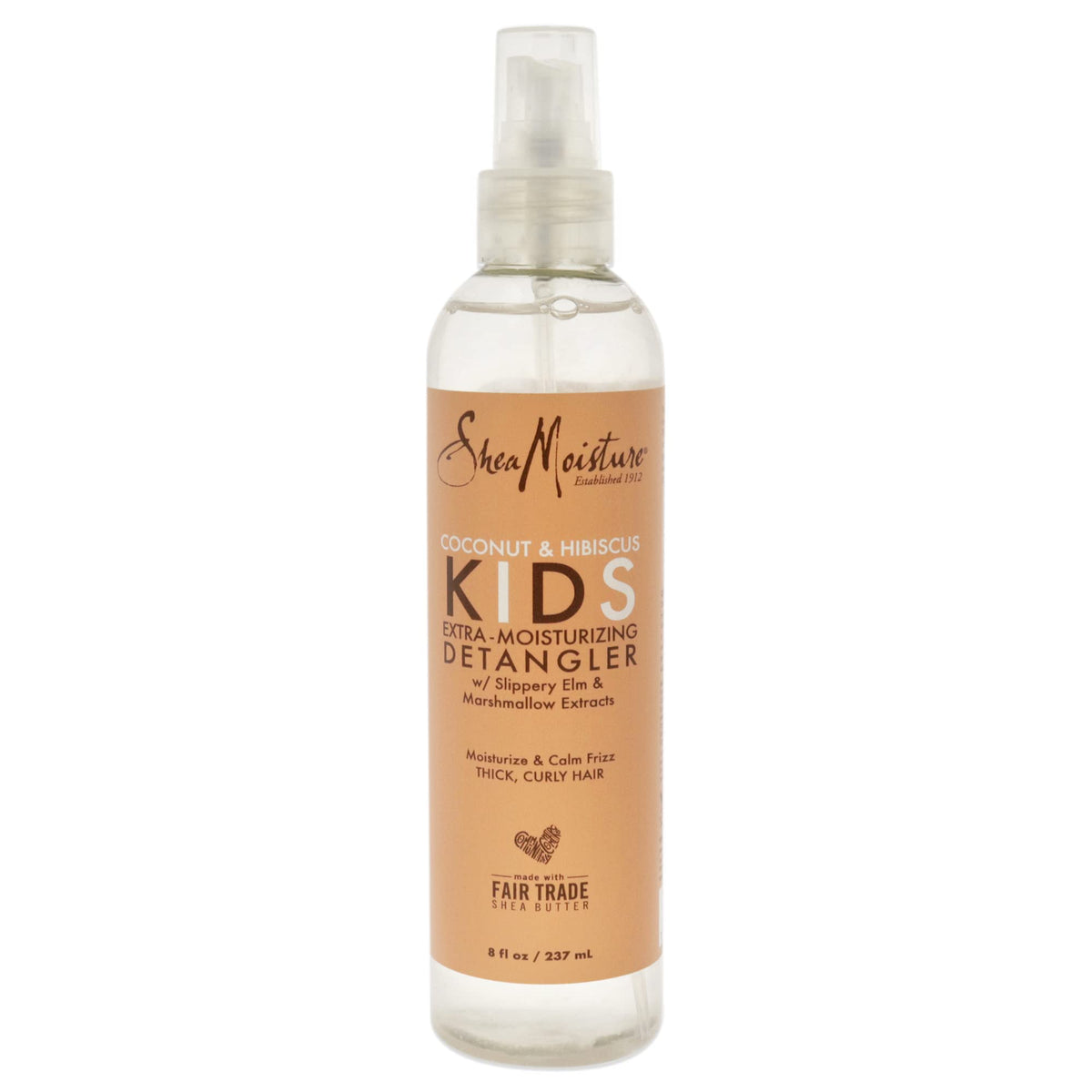 SheaMoisture bottle front label showing product name and benefits