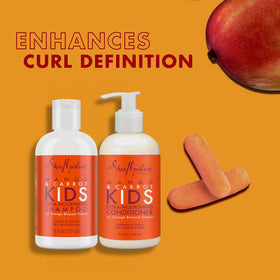 Shea Moisture conditioner being applied to hair to show detangling and softness benefit