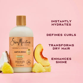 SheaMoisture label highlighting Fair Trade shea and natural ingredients