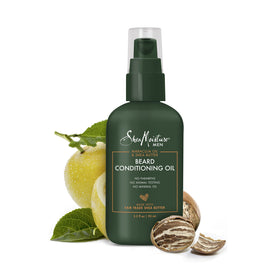SheaMoisture lifestyle image of man outdoors with conditioned beard benefit