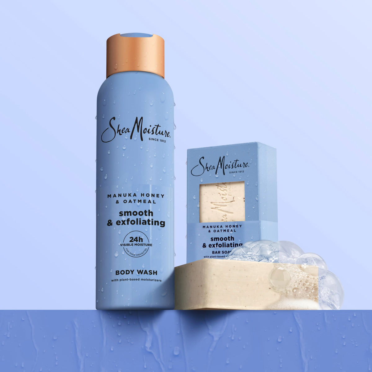 SheaMoisture detailed ingredients label highlighting natural and fair trade shea