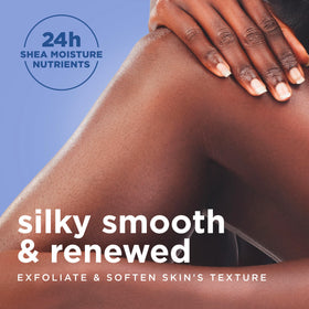 SheaMoisture bar next to coin for scale showing compact, travel-friendly size