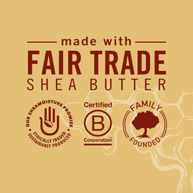 SheaMoisture 11.5 oz jar in hand to show true size and travel-friendly amount