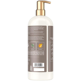 SheaMoisture close-up of pump top highlighting convenient dispenser and control