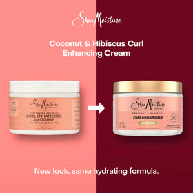 Shea Moisture cream on hand demonstrating spreadability for styling