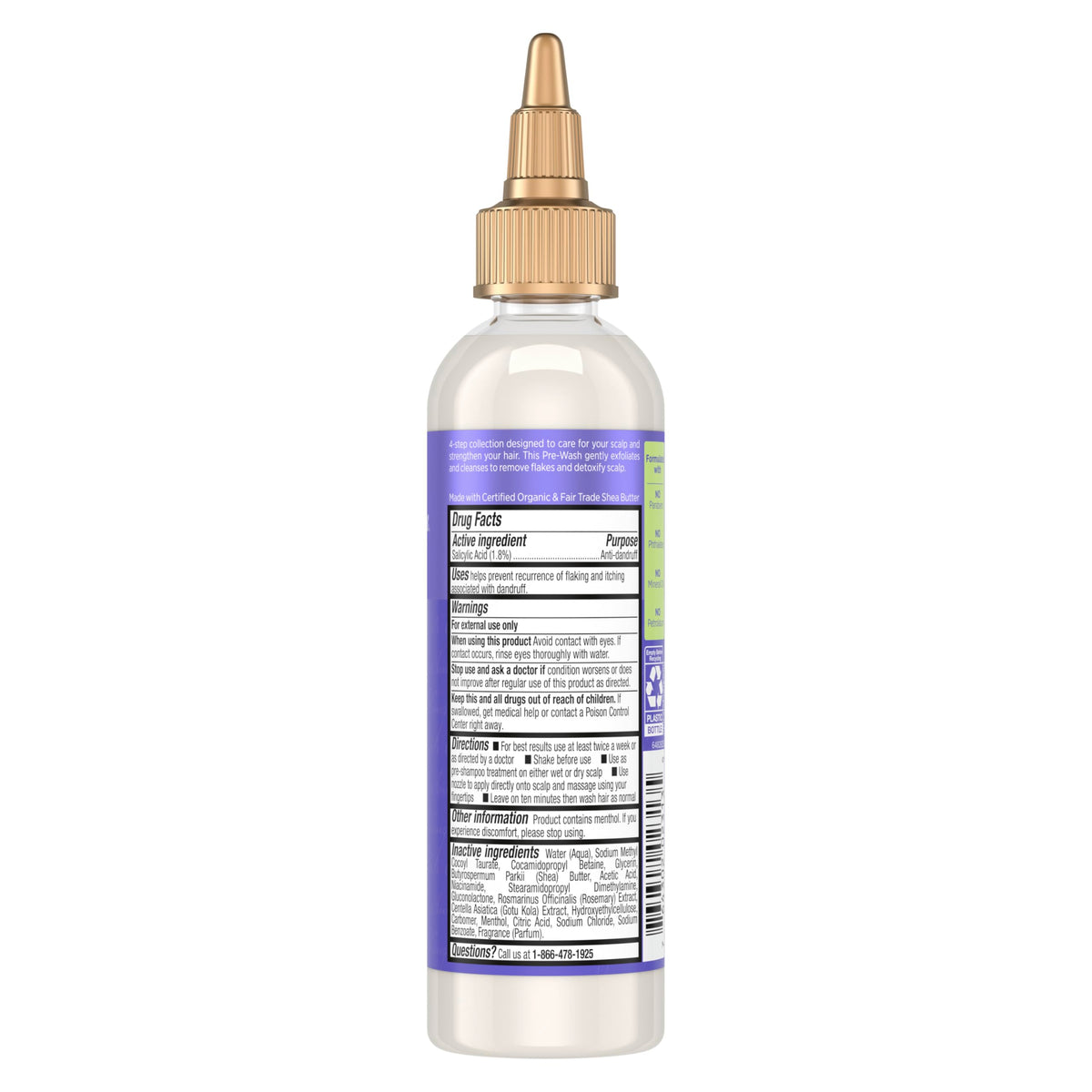 SheaMoisture poured texture demonstrating exfoliant consistency and spreadability