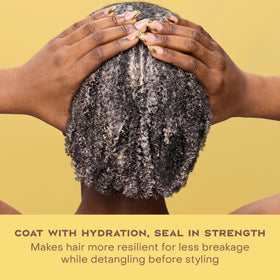 SheaMoisture label close-up showing ingredients and clean formulation