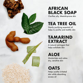 SheaMoisture product with fair trade shea bag showing ethical sourcing