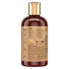 SheaMoisture pump and cap detail highlighting easy dispensing and mess-free use