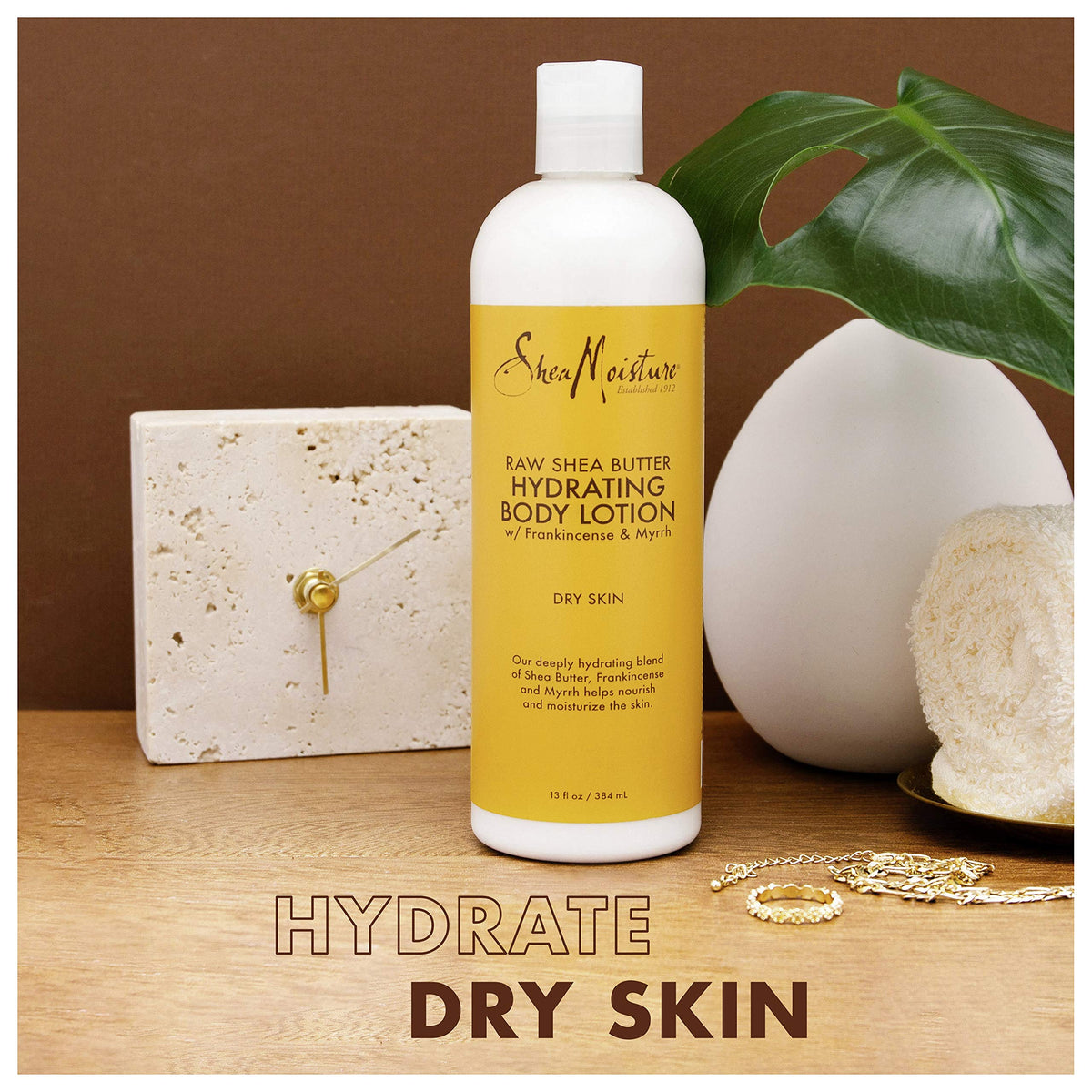 SheaMoisture pump and cap detail for easy dispensing and tidy storage