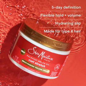 SheaMoisture hand applying cream demonstrating easy detangling