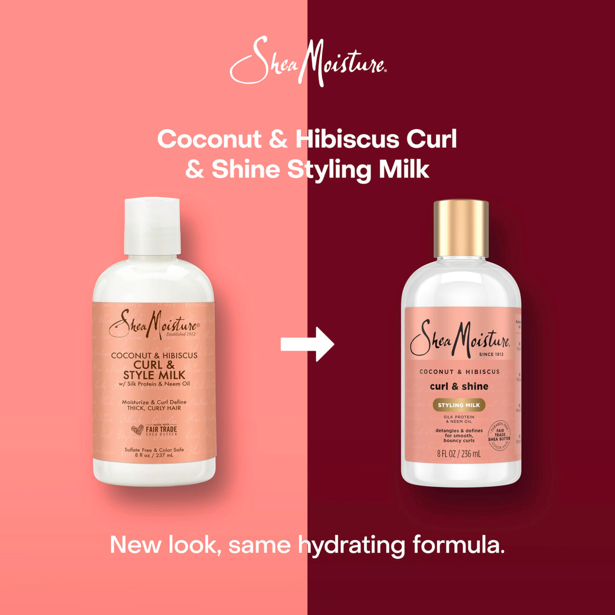 SheaMoisture dispensing product on palm demonstrating correct amount and ease of use