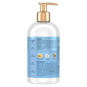 SheaMoisture pump dispenser detail for easy bathroom use