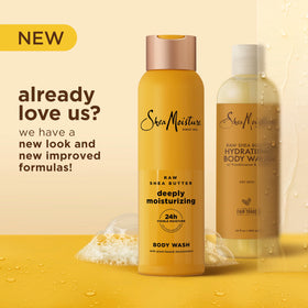 SheaMoisture label and pump close-up highlighting ingredient clarity and ease