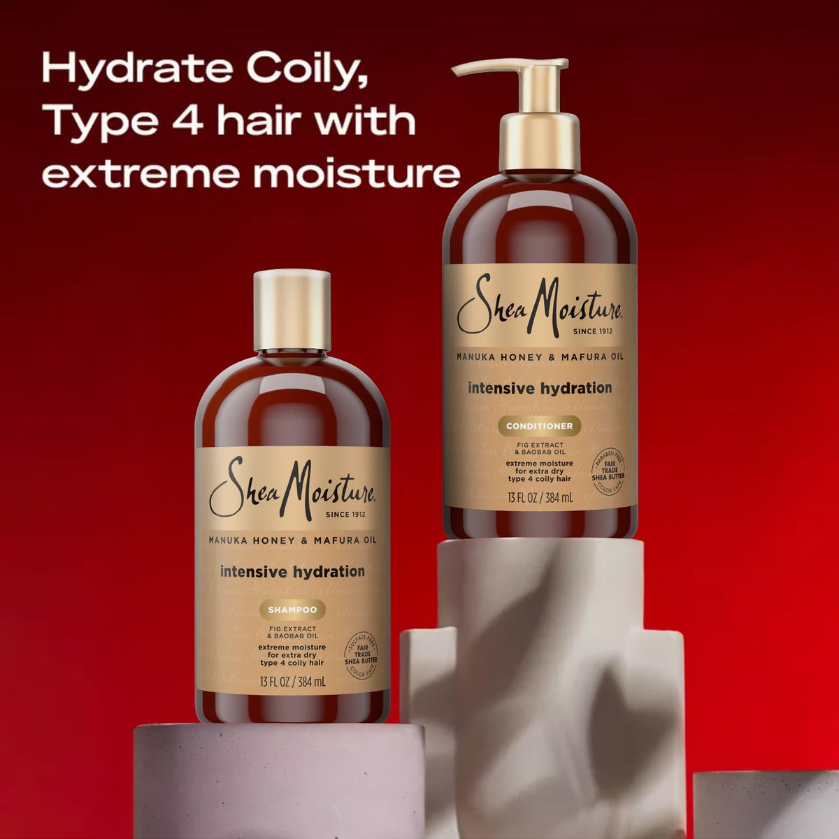 SheaMoisture shampoo texture close-up showing creamy lather