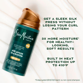 SheaMoisture product held in hand showing travel-friendly size