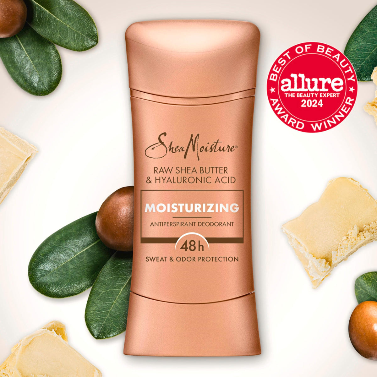 SheaMoisture close-up of smooth moisturizing formula texture for hydration