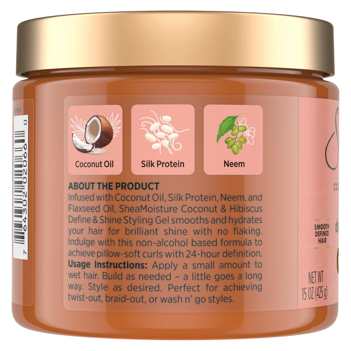 SheaMoisture clear gel texture close-up for smooth application benefit