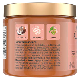 SheaMoisture clear gel texture close-up for smooth application benefit