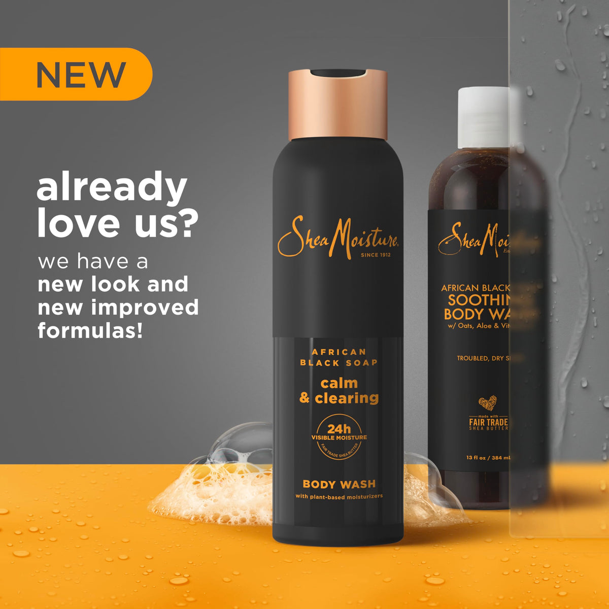 SheaMoisture creamy lather texture close-up demonstrating gentle hydration