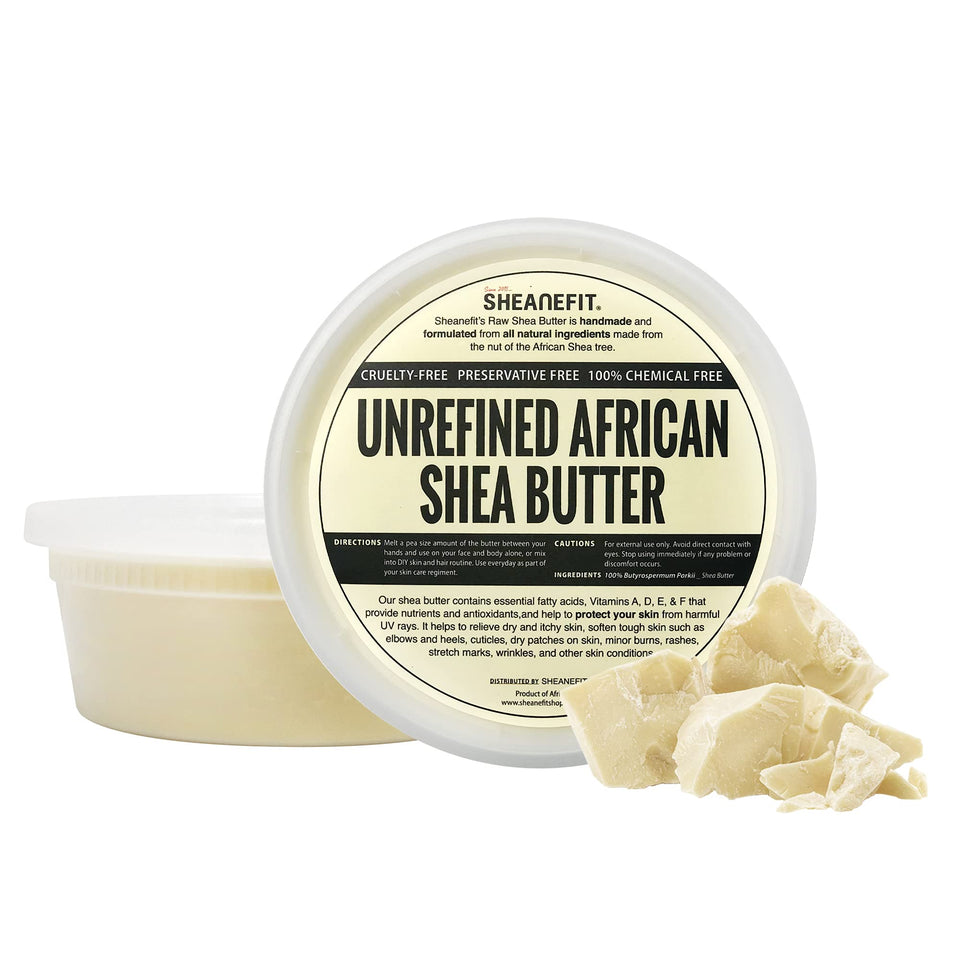 Sheanefit front jar Ivory 8oz showing packaging and clean natural look