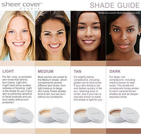 Sheer Cover ingredient label close-up, highlights rooibos and soothing botanicals benefit
