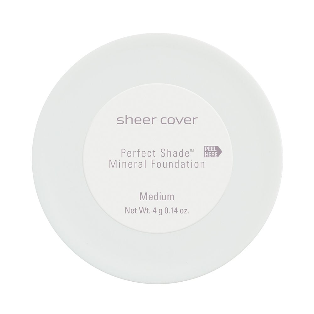 Sheer Cover medium shade swatches on skin, shows true-to-tone blending benefit