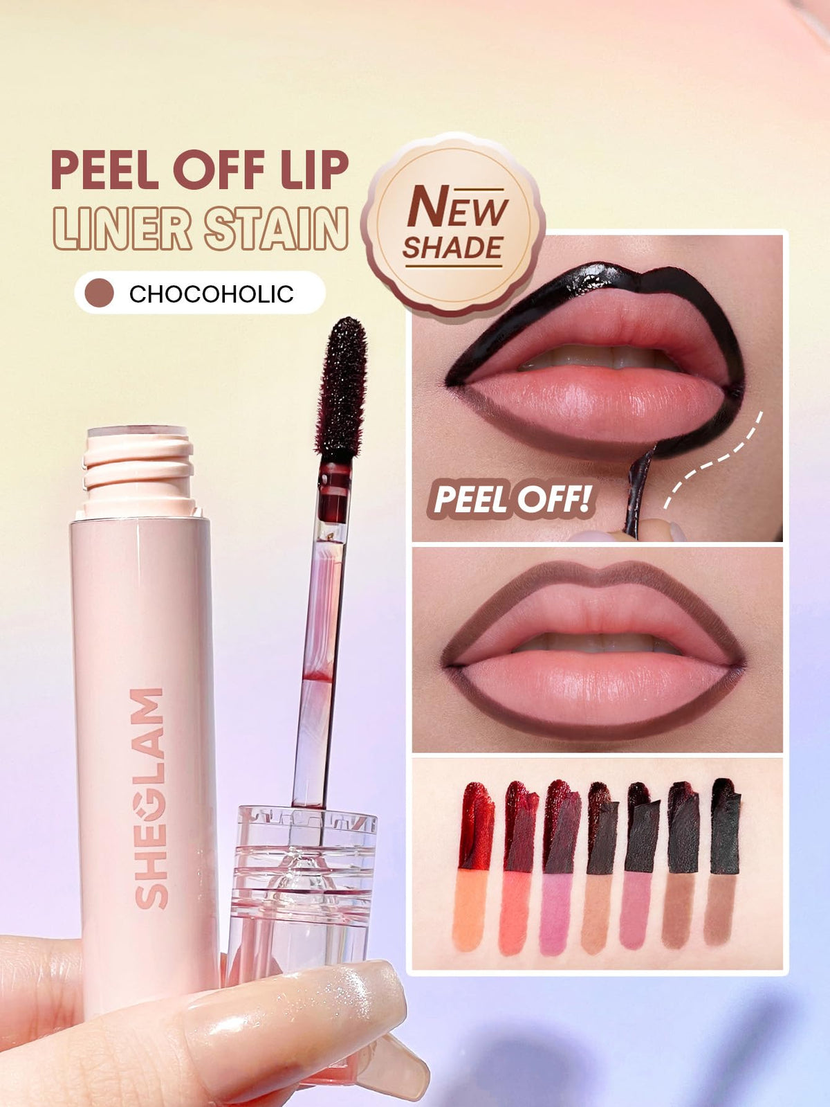 SHEGLAM applicator tip close-up for precise lining and easy control